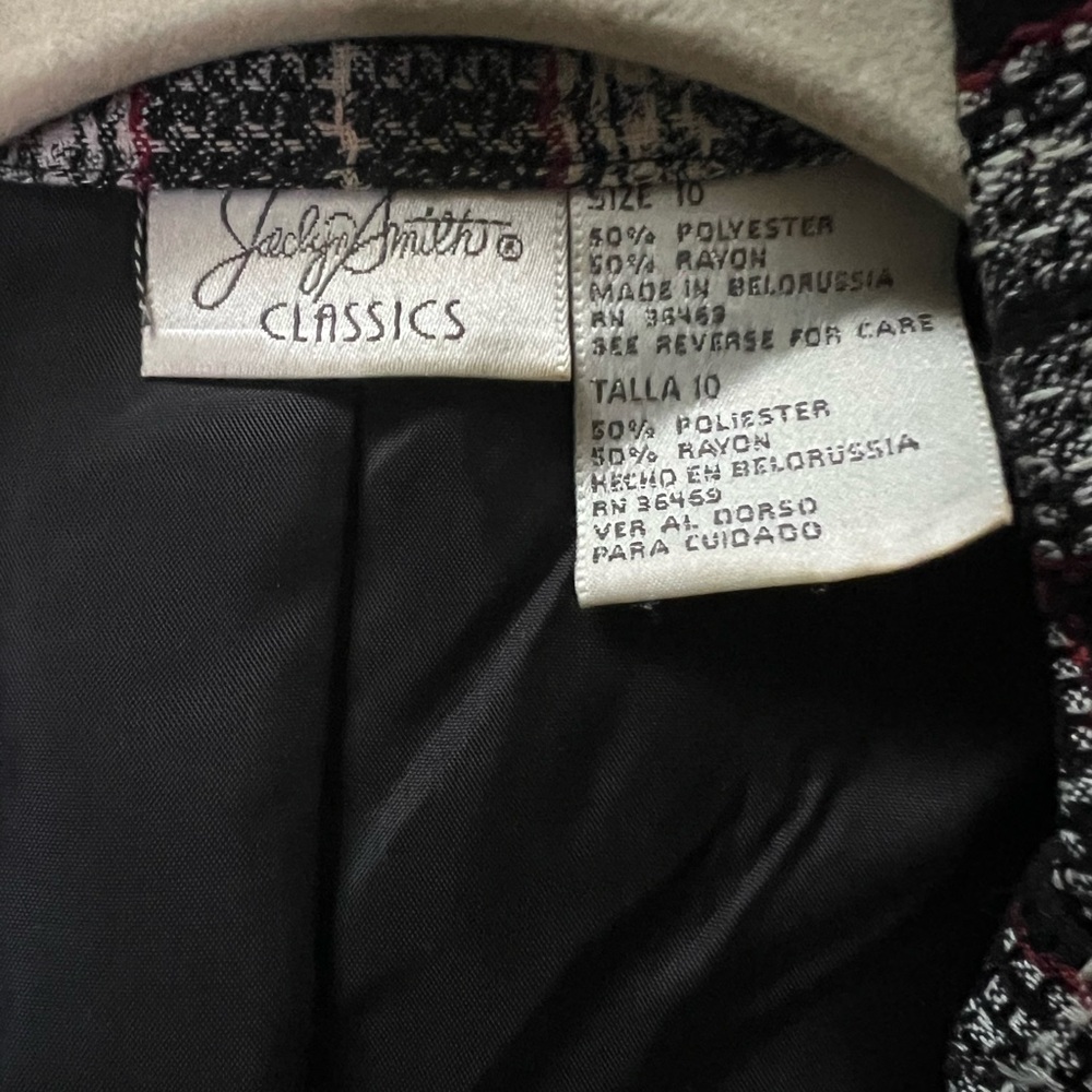 Jaclyn Smith 90s vintage Classics Plaid Women's Blazer 10 - Picture 3 of 8